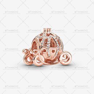 Pandora Disney Cinderella Sparkling Carriage Charm|Pendant